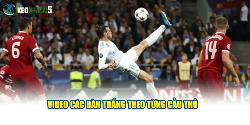 Video các bàn thắng theo từng cầu thủ